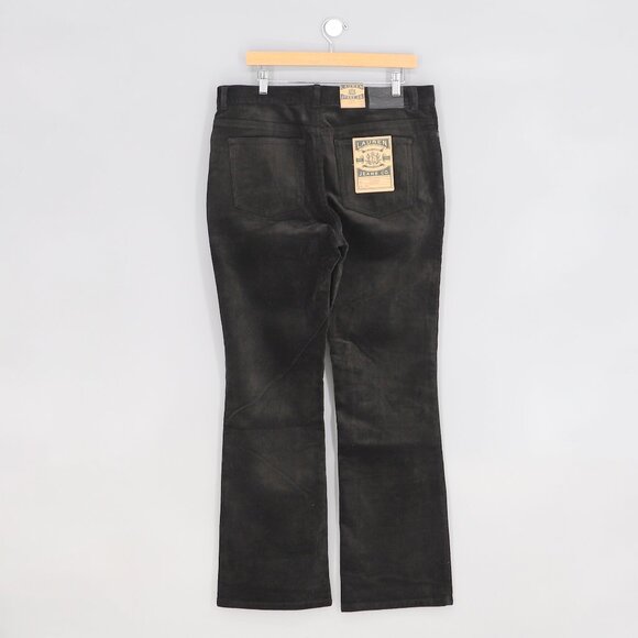 NWT RALPH LAUREN JEANS CO. Classic Bootcut Corduroy Pants Black Size 14 - Picture 2 of 8